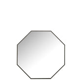 J-Line spiegel Achthoek - glas/metaal - zwart