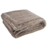 J-Line Plaid Cutie - Fleece Deken – Polyester – 180x130 cm – Muisgrijs