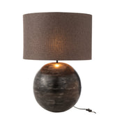 J-Line Lamp Schaal Metaal Zwart Large