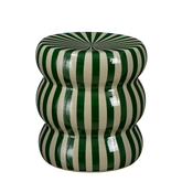 Skipper Bijzettafel - H40 x Ø35 cm - Keramiek - Groen