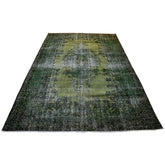 Groen vintage vloerkleed - 282x180 cm - HANDGEMAAKT