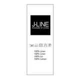 J-Line Gordijn Katoen Voile+Linnen Rood