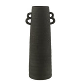 J-Line vaas Kegel Klei - keramiek - zwart - large