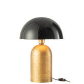 J-Line Lamp Mush Metaal Goud/Zwart