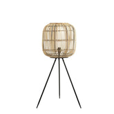 Figo Vloerlamp - H90 x Ø36 cm - Bamboe - Bruin