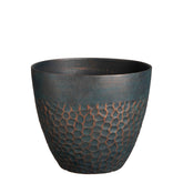 Bravo Bloempot voor Buiten - H32,5 x Ø38 cm - Groen gehamerd