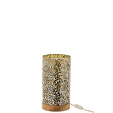 J-Line tafellamp Mozaiek - glas - groen - small