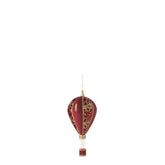 J-Line Heteluchtballon Hangend Polyfoam/Textiel Rood/Goud Small