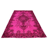 Roze vintage vloerkleed - 280x177 cm - HANDGEMAAKT