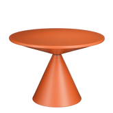 Royale Bijzettafel - H42 x Ø60 cm - Metaal - Oranje