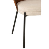 J-Line Stoel Lone Multiplex/Metaal Bruin/Beige