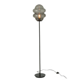 J-Line Staanlamp Honinglepel Glas Grijs