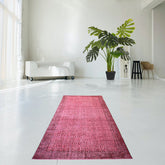 Roze vintage vloerkleed - 278x168 cm - HANDGEMAAKT