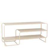 Jules Salontafel - L110 x B38 x H50 cm - Metaal - Lichtbruin