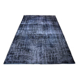 Blauw vintage vloerkleed - 267x156 cm - HANDGEMAAKT