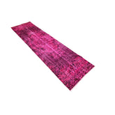 Roze vintage loper - 270x70 cm - HANDGEMAAKT