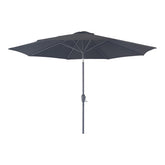 Houston Parasol - Parasol met slinger en kanteling, metalen paal, zwart, ø300 cm