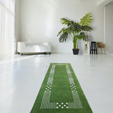 Groene Gabbeh loper - 225x72 cm - HANDGEMAAKT