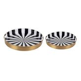 Dienbladenset Candy Swirl, set van 2 stuks