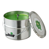 J-Line Buitenkaars Verfpot Ikoko Metaal/Was Groen Large 135U