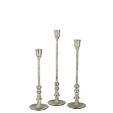 J-Line kandelaar Becca - aluminium - zilver