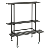 Greenrax Plantenstandaard - L90 x B44 x H102 cm - Metaal - Zwart