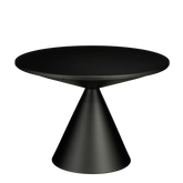 Royale Bijzettafel - H42 x Ø60 cm - Metaal - Zwart