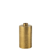 J-Line Vaas Rond Metaal Goud Small