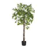 Ficus Kunstplant in Bloempot - H150 x Ø50 cm - Groen
