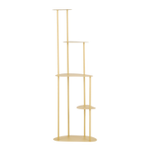 Fonda Plantentafel - L48 x B27 x H140 cm - Metaal - Lichtgeel