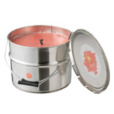 J-Line Buitenkaars Verfpot Ikoko Metaal/Was Abrikoos Large 135U