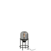 J-Line lamp Sasha - glas/metaal - zilver/zwart - small
