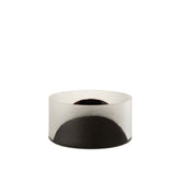 J-Line kaarshouder Circulo Plat - glas - zwart - transparant
