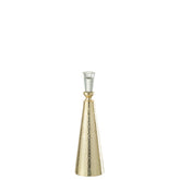 J-Line kandelaar Tape - aluminium/glas - goud/transparant - large