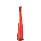 J-Line vaas Viooltje - glas - rood - medium