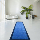 Blauw Gabbeh loper - 228x70 cm - HANDGEMAAKT