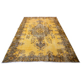 Groen vintage vloerkleed - 256x175 cm - HANDGEMAAKT