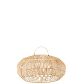 J-Line Rotan lampenkap - jute - naturel - M