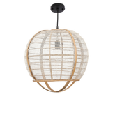 Pella Hanglamp - H44 x Ø45 cm - Linnen - Beige
