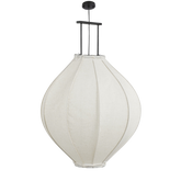 Pego Hanglamp - H94 x Ø70 cm - Linnen - Off White
