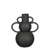 Vario Vaas - L22 x B15 x H26 cm - Metaal - Zwart
