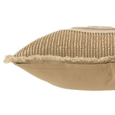 J-Line kussen Cirkel Ibiza - katoen - wit/beige