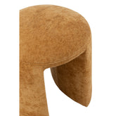 J-Line kruk Rond - textiel - oker