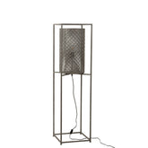 J-Line staanlamp Recht Gaatjes - metaal - grijs - small