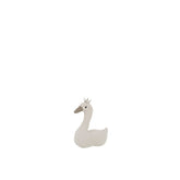 J-Line Zwaan Mini Polyester Wit/Grijs Small