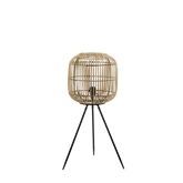 Figo Vloerlamp - H77 x Ø33 cm - Bamboe - Bruin