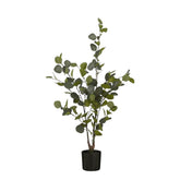 Eucalyptus Kunstplant in Bloempot - H120 x Ø55 cm - Groen