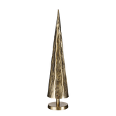 Cezar Decoratie Kerstboom - H55 x Ø13 cm - Aluminium - Goud