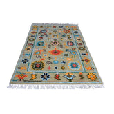 Beige Azeri vloerkleed - 96x66 cm - HANDGEMAAKT