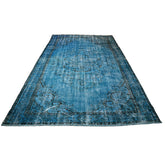 Turquoise vintage vloerkleed - 272x180 cm - HANDGEMAAKT